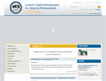 Tablet Screenshot of lo-strzyzow.strzyzowski.pl